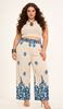 Picture of PLUS SIZE PRINTED TROUSERS